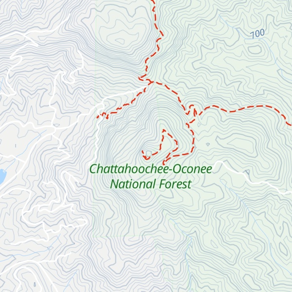 Map of Pinnacle Knob