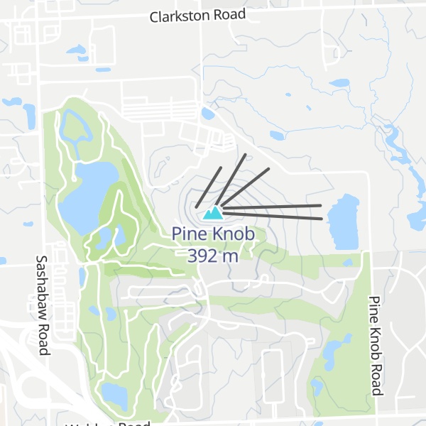 Map of Pine Knob