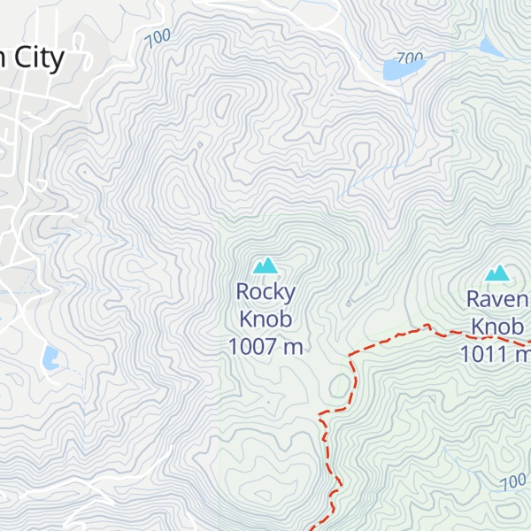 Map of Rocky Knob