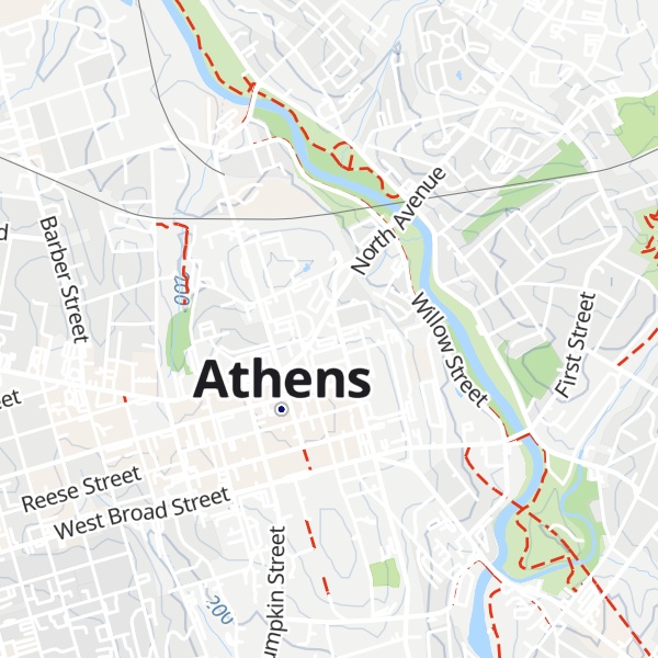 Map of Athens Welcome Center