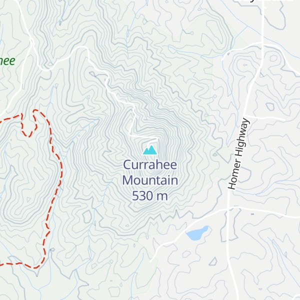 Map of Currahee Mountain