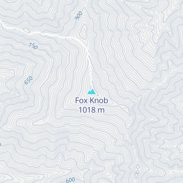 Map of Fox Knob