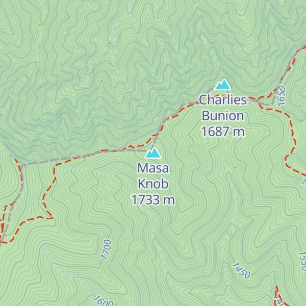 Map of Masa Knob