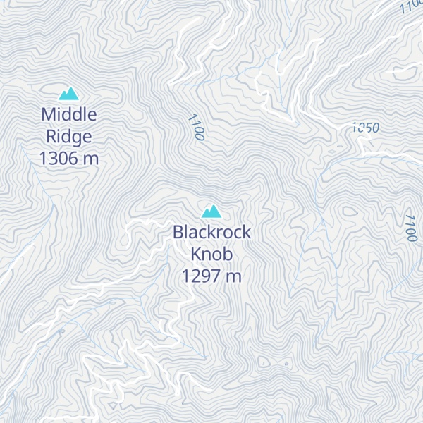 Map of Blackrock Knob