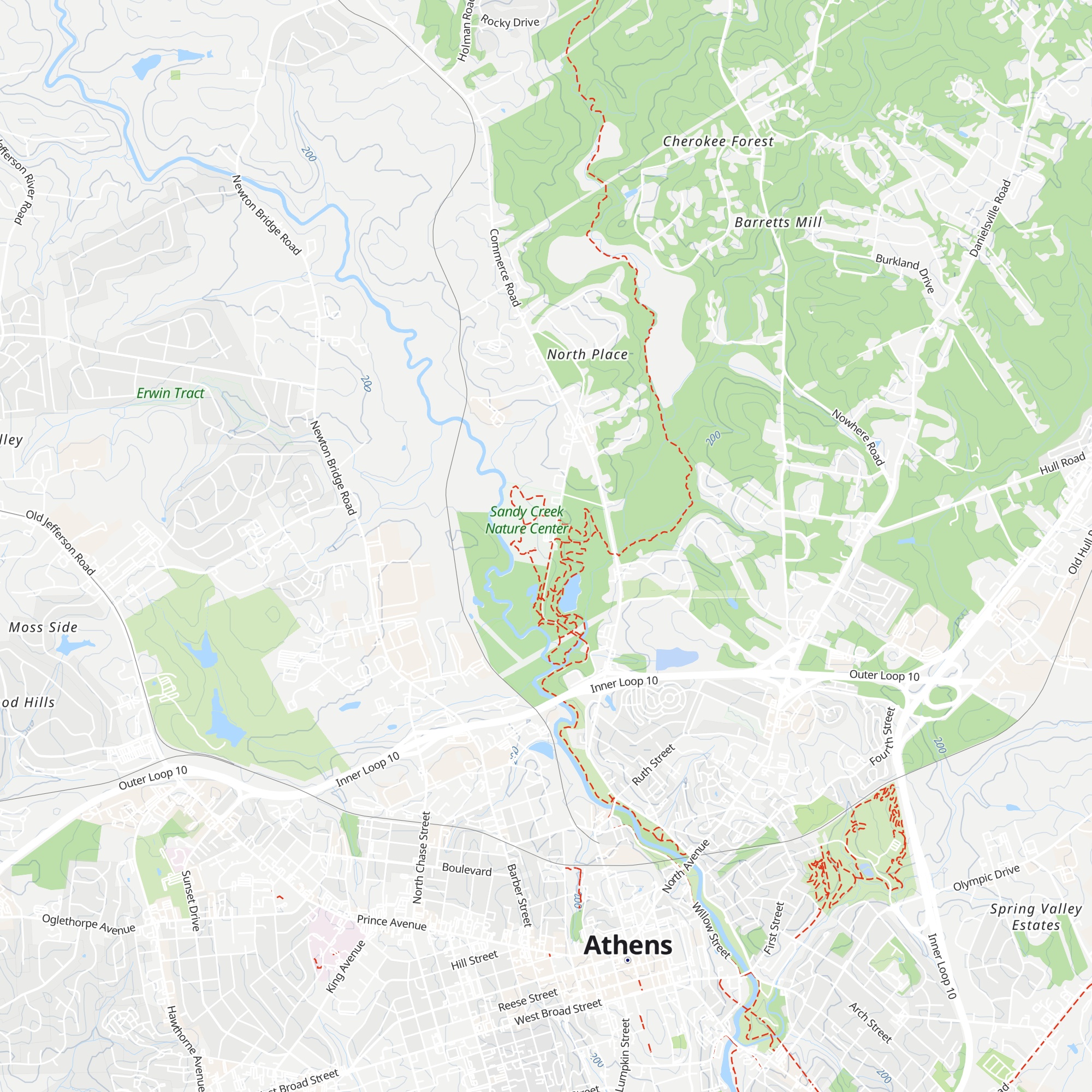 Sandy Creek Education & Visitor Center map