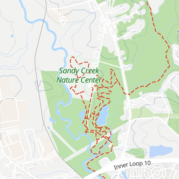 Map of Sandy Creek Education & Visitor Center