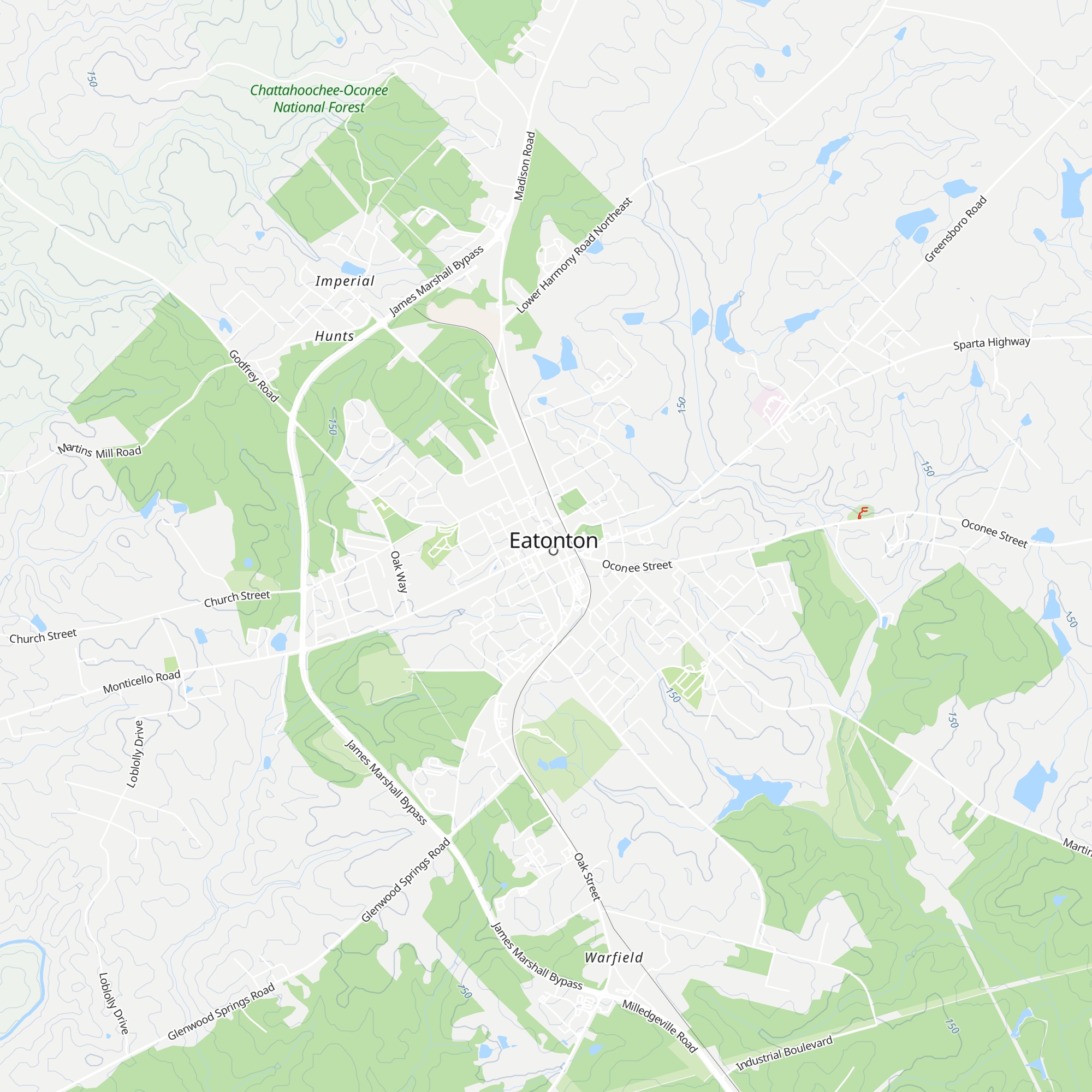 Eatonton Welcome Center map