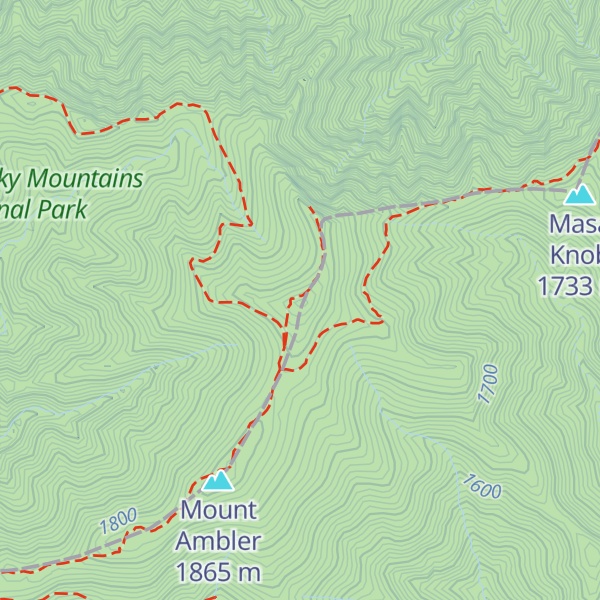 Map of Mount Kephart