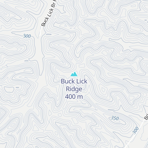 Map of Buck Lick Ridge