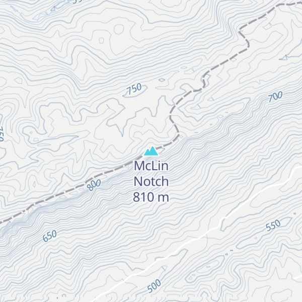 Map of McLin Notch