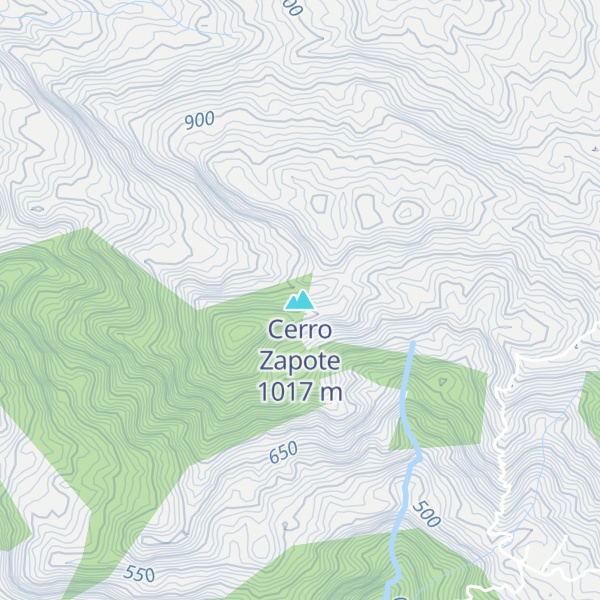 Map of Cerro Zapote