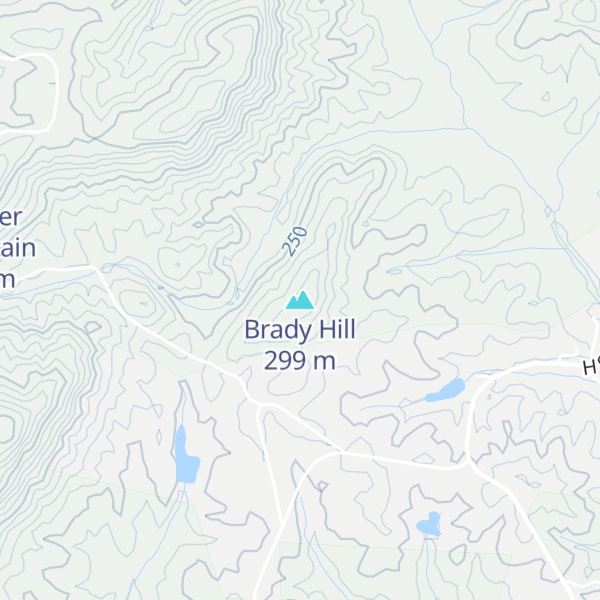 Map of Brady Hill