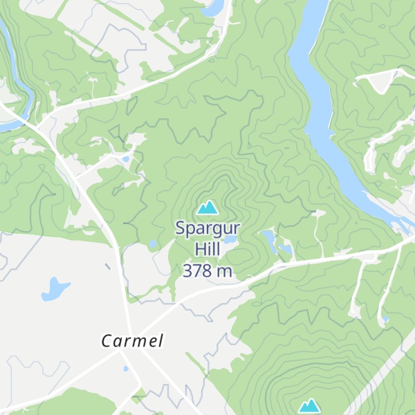 Map of Spargur Hill