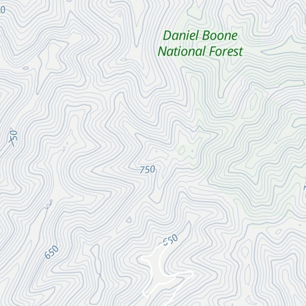 Map of Chestnut Knob