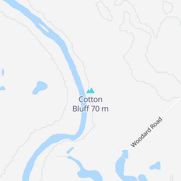 Map of Cotton Bluff
