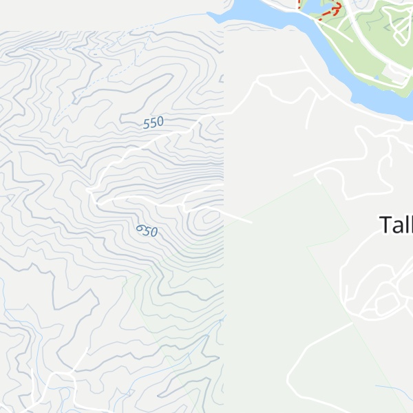 Map of Hickory Nut Mountain