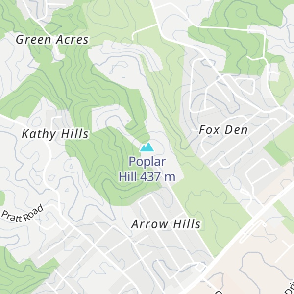 Map of Poplar Hill