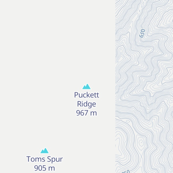 Map of Puckett Ridge