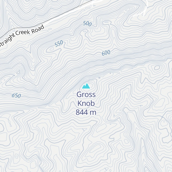 Map of Gross Knob