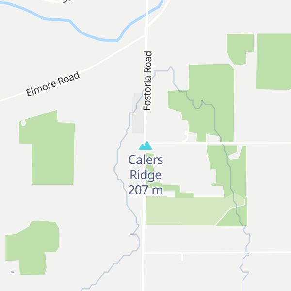 Map of Calers Ridge