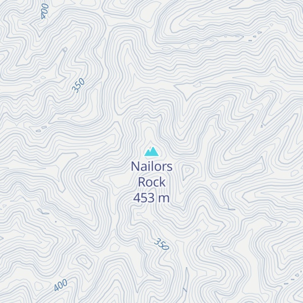 Map of Nailors Rock