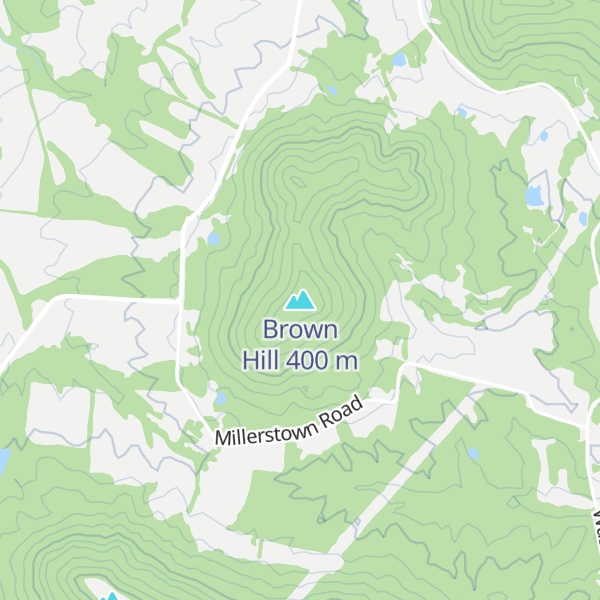 Map of Brown Hill