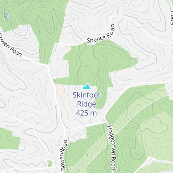 Map of Skinfoot Ridge