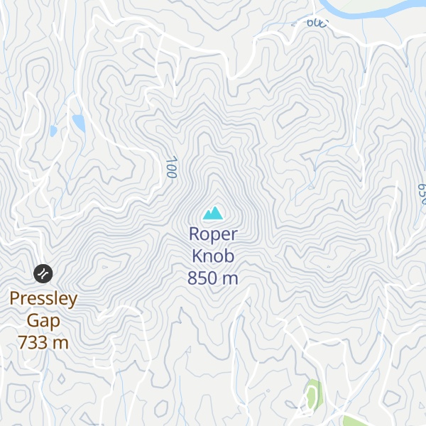 Map of Roper Knob