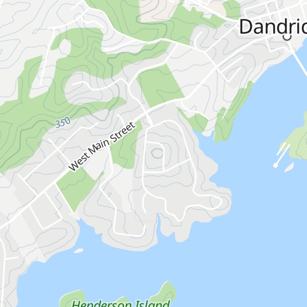 Map of Hunter Knob