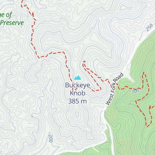 Map of Buckeye Knob