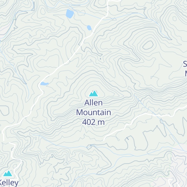 Map of Allen Mountain