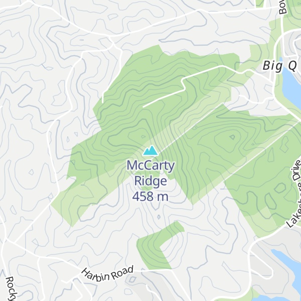 Map of McCarty Ridge