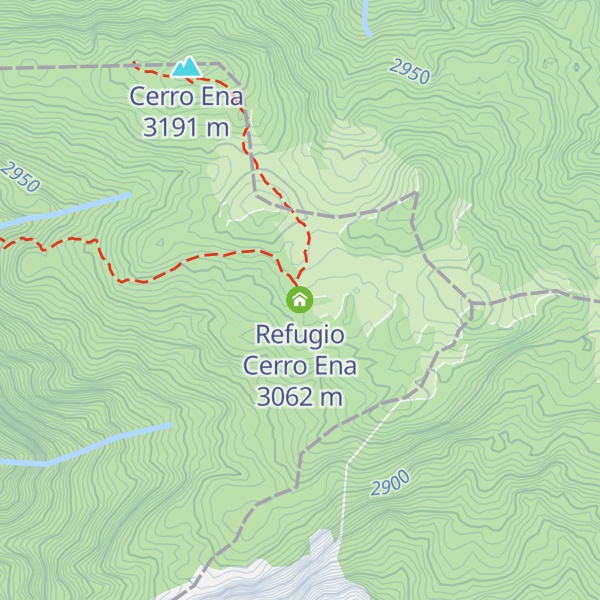 Map of Refugio Cerro Ena
