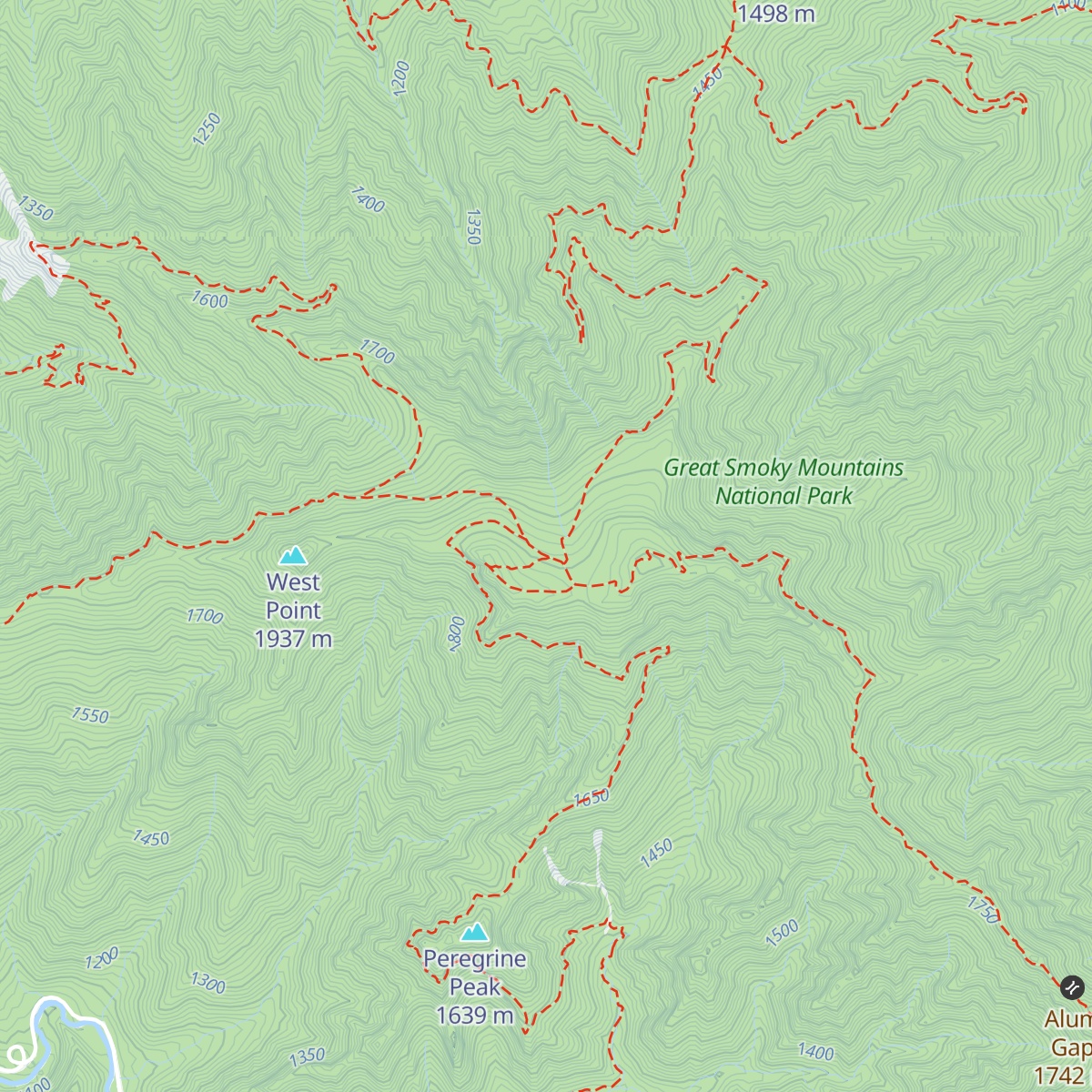 LeConte Lodge map