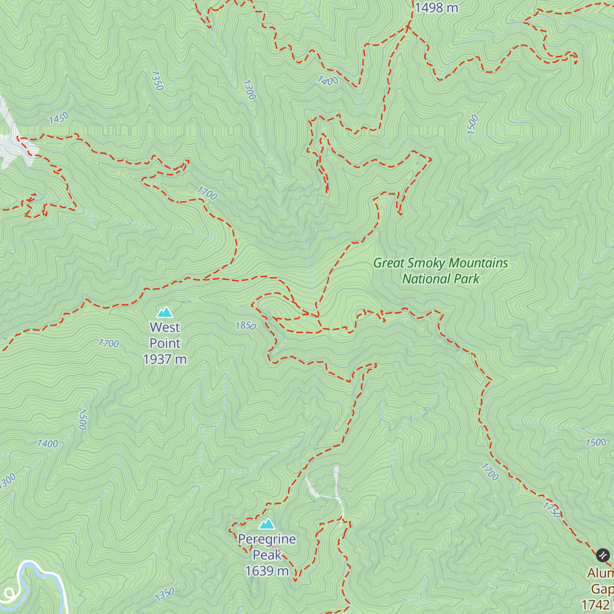 LeConte Lodge map