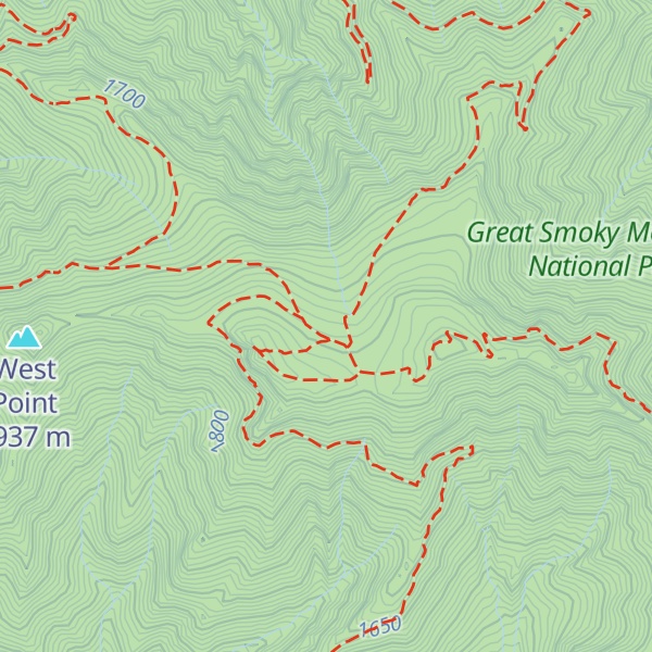 Map of LeConte Lodge