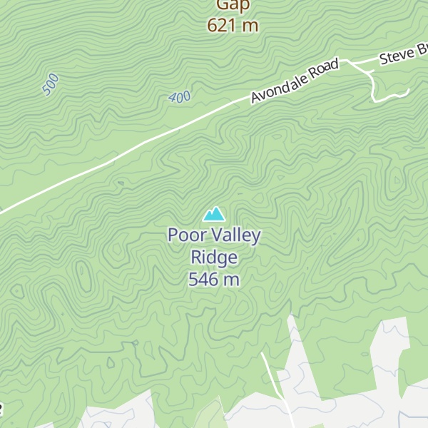 Map of Poor Valley Ridge