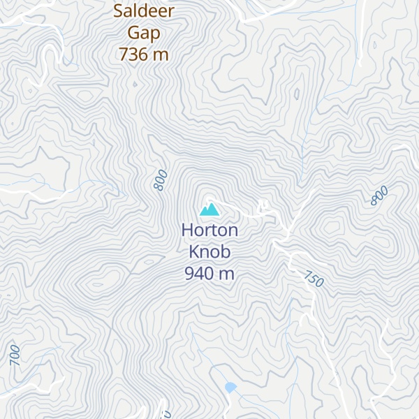 Map of Horton Knob