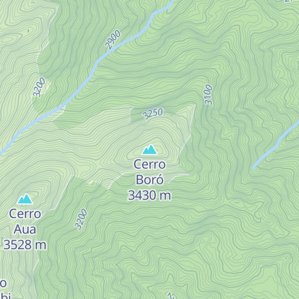 Map of Cerro Boró