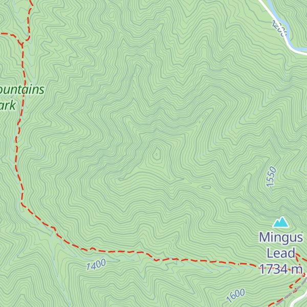 Map of Mount Mingus