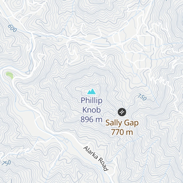 Map of Phillip Knob