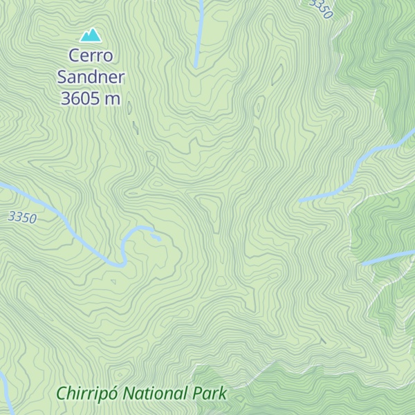 Map of Cerro Weber