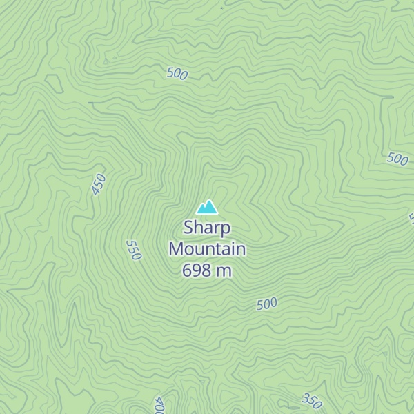Map of Sharp Mountain