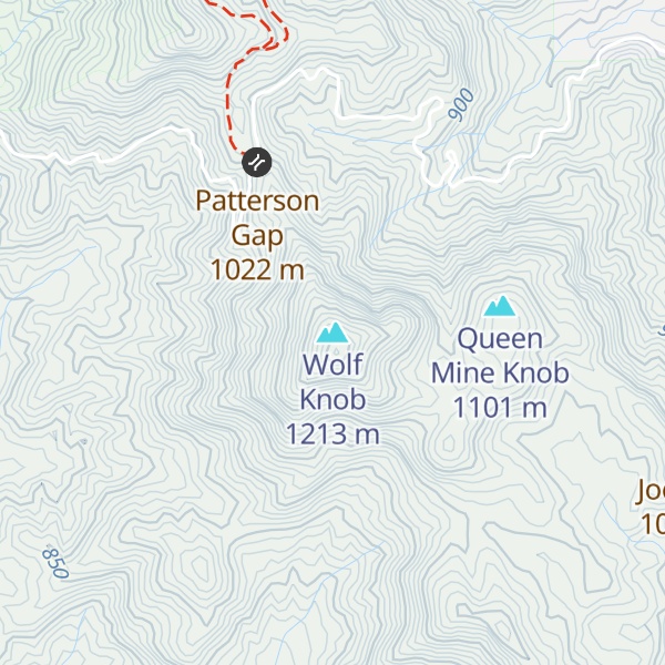 Map of Wolf Knob