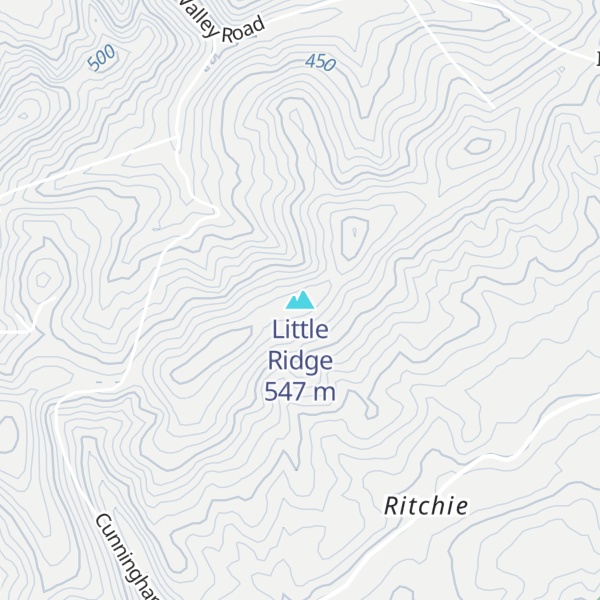 Map of Little Ridge