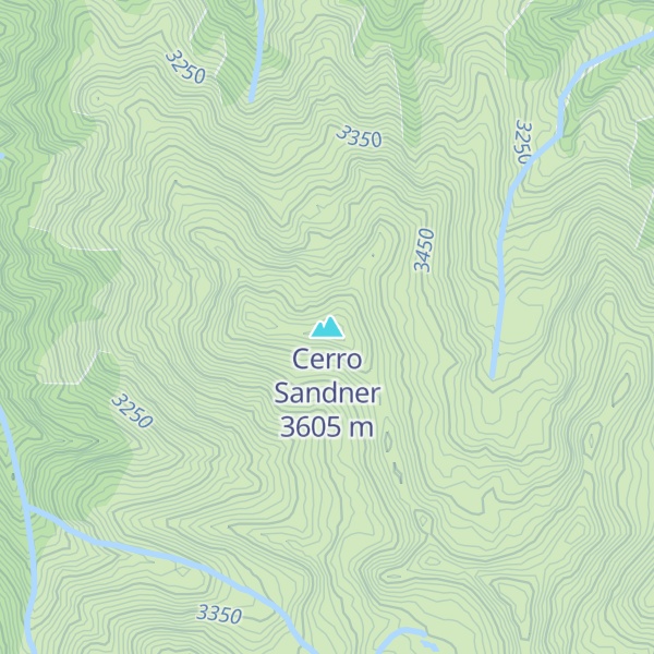 Map of Cerro Sandner