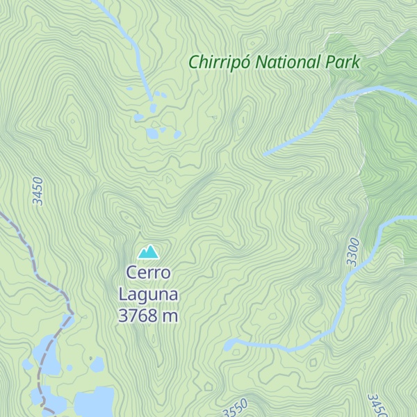 Map of Macizo de Chirripó Grande