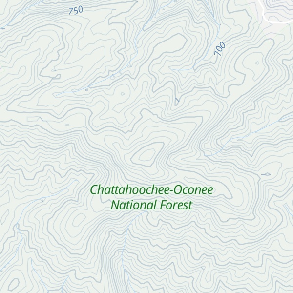 Map of Pigeon Mountain