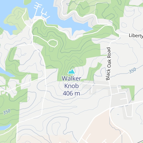 Map of Walker Knob