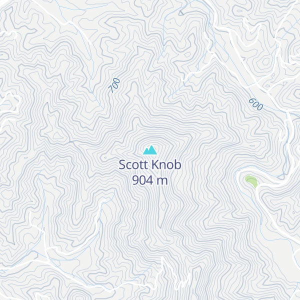 Map of Scott Knob